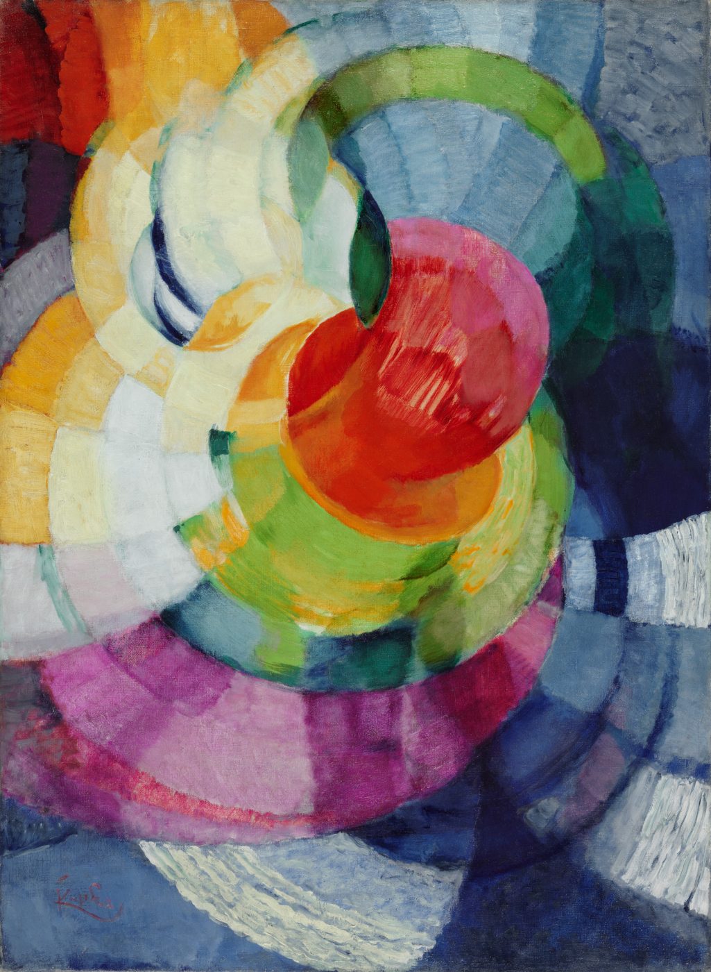 František Kupka, Disks of Newton (Study for “Fugue in Two Colors”), 1912
